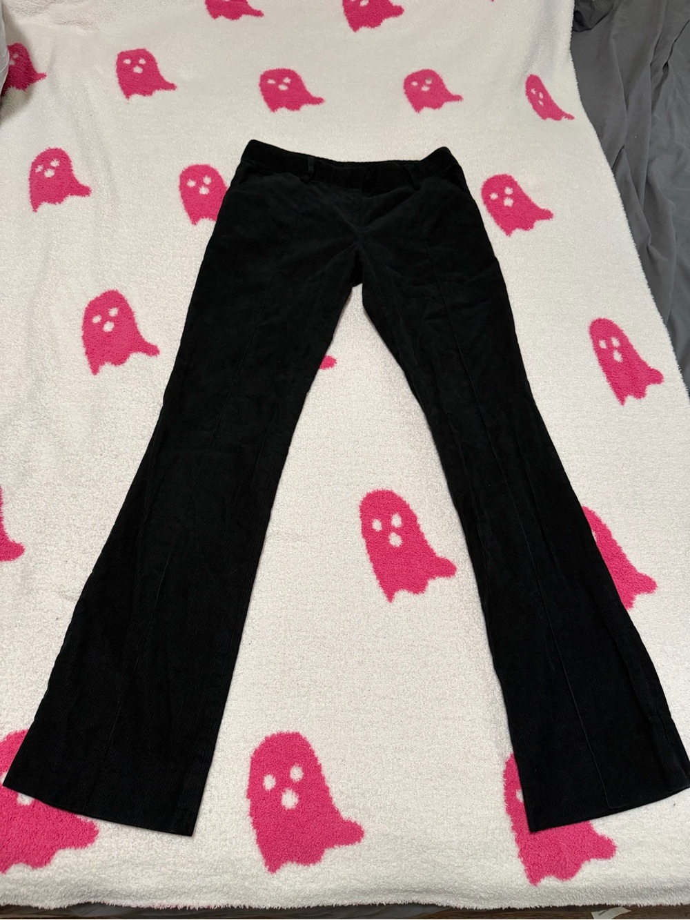 Balenciaga Black Corduroy Flare Pants - Made in Italy - Size 38